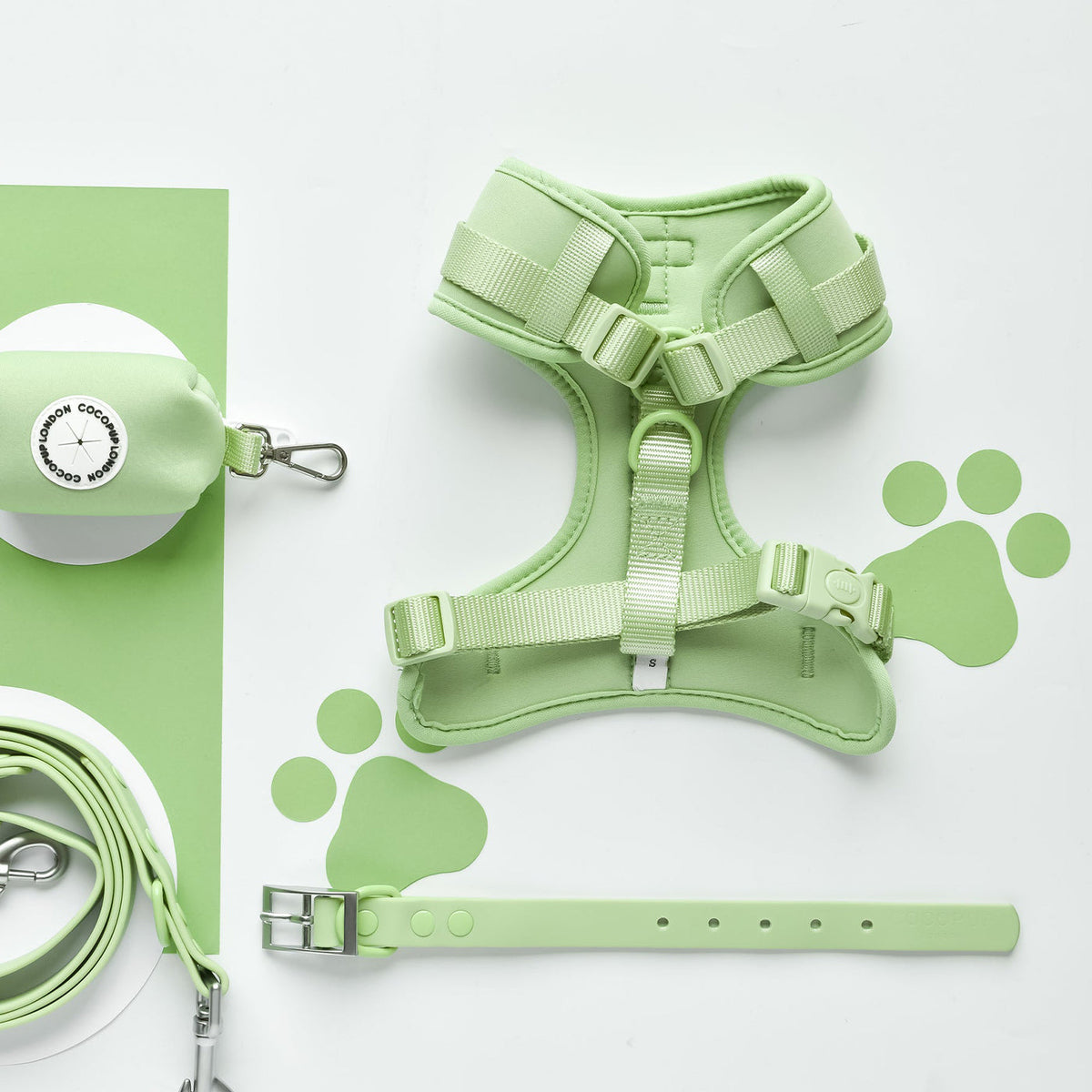 Cocopup London Matcha NAKD Adjustable Harness, view 4