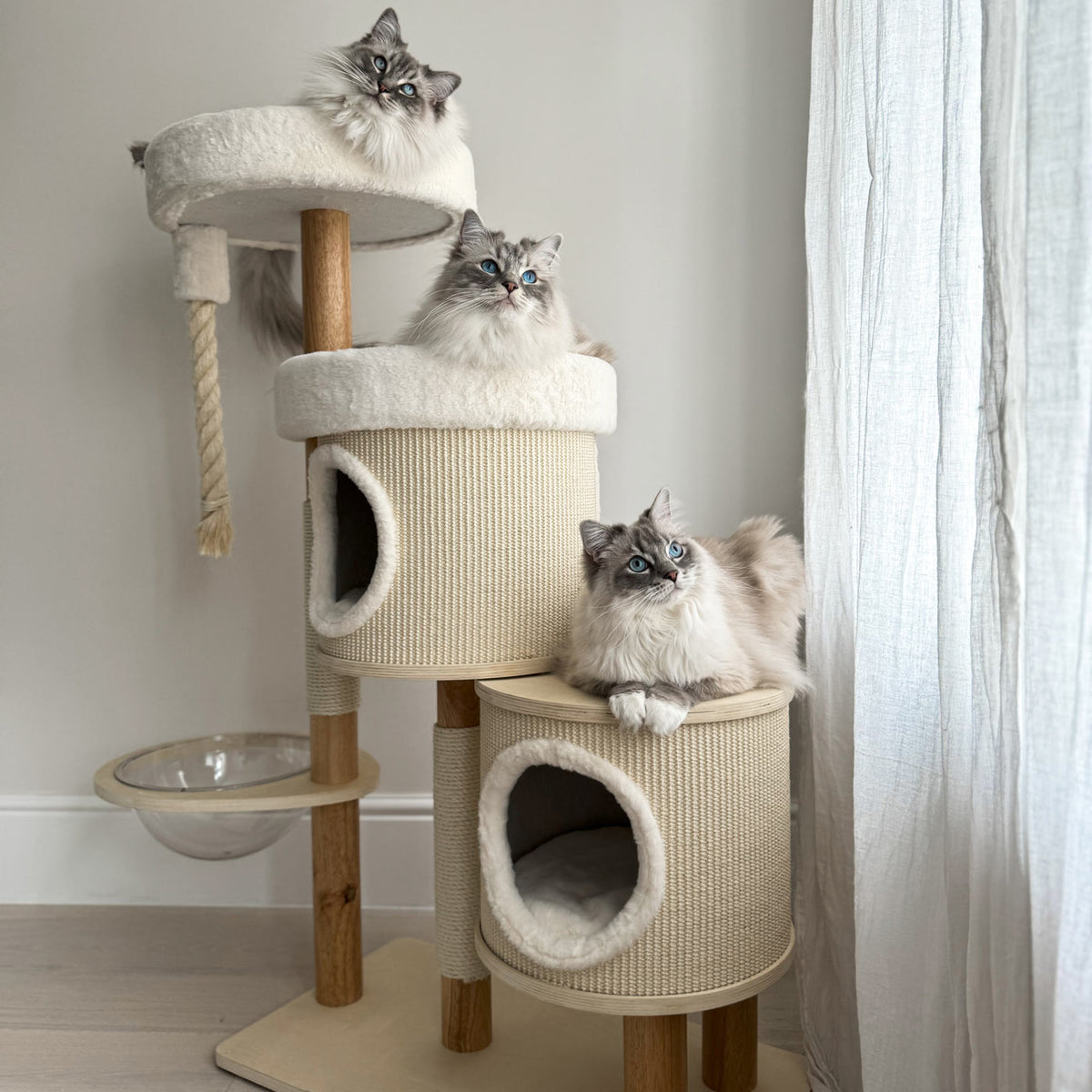 Helsinki Hide & Sleep Cat Tree, view 14