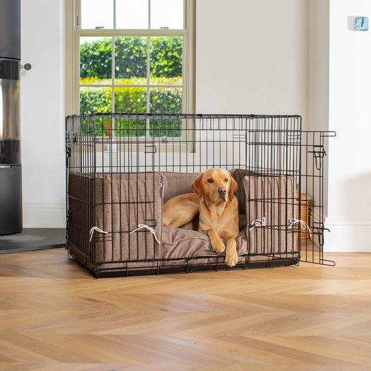 Dog Crate Bumper in Inchmurrin Umber