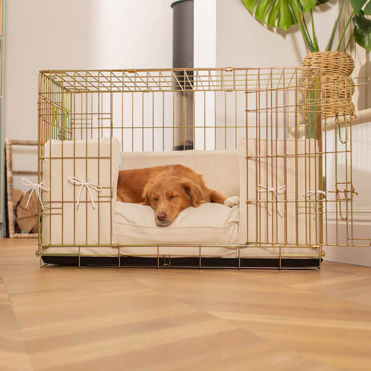 Dog Crate Bumper in Savanna Bone