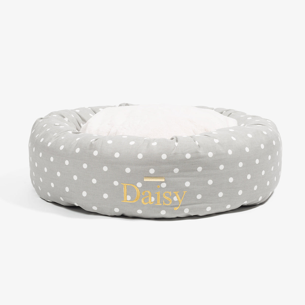 Donut Bed With Removable Covers in Grey Spot, view 9
