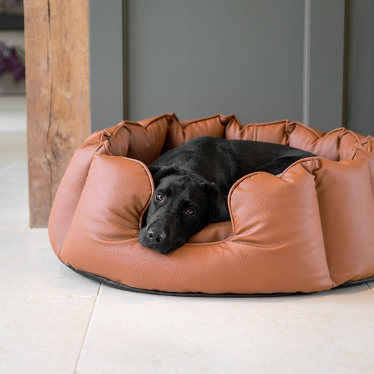 High Wall Bed With Removable Covers in Rhino Tough Ember Faux Leather
