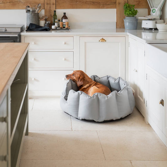 High Wall Bed With Removable Covers in Rhino Tough Granite Faux Leather