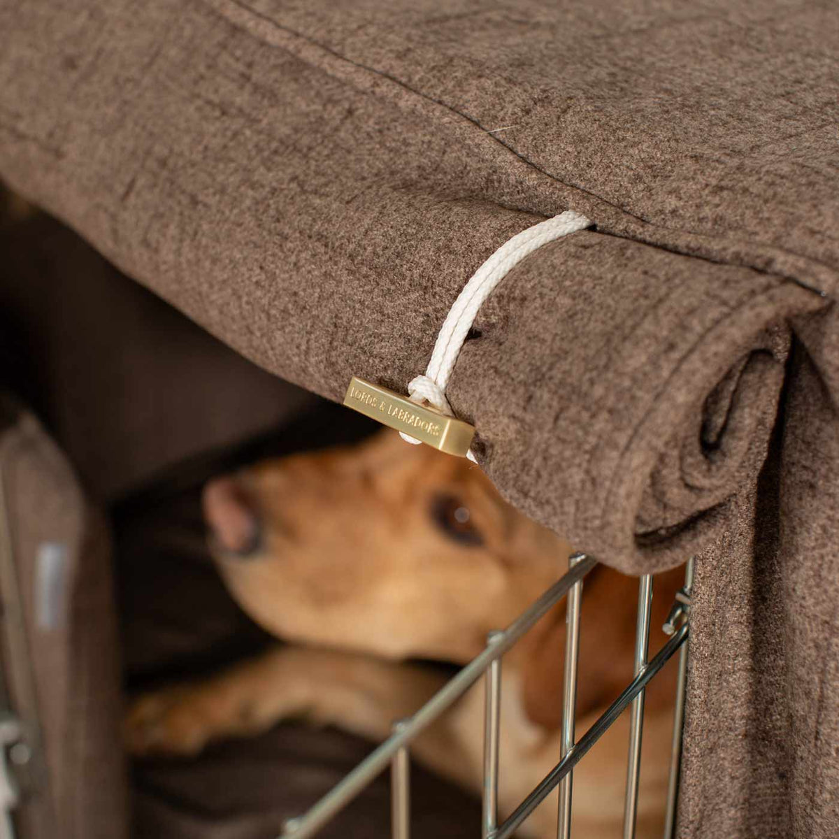 Dog Crate with Crate Cover in Inchmurrin Umber, view 6
