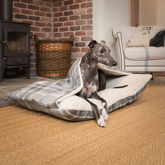Sleepy Burrows Bed With Removable Cover in Balmoral Dove Grey Tweed