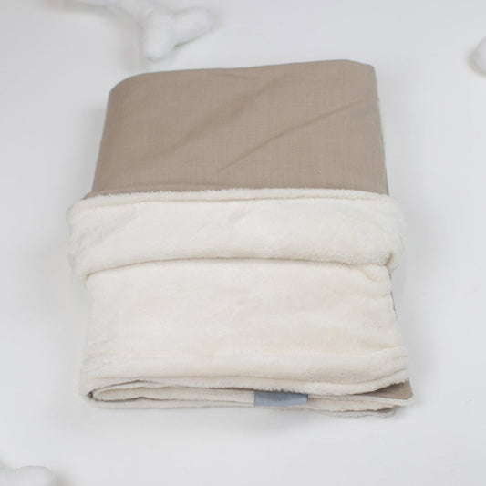 Cat & Kitten Blanket in Savanna Oatmeal