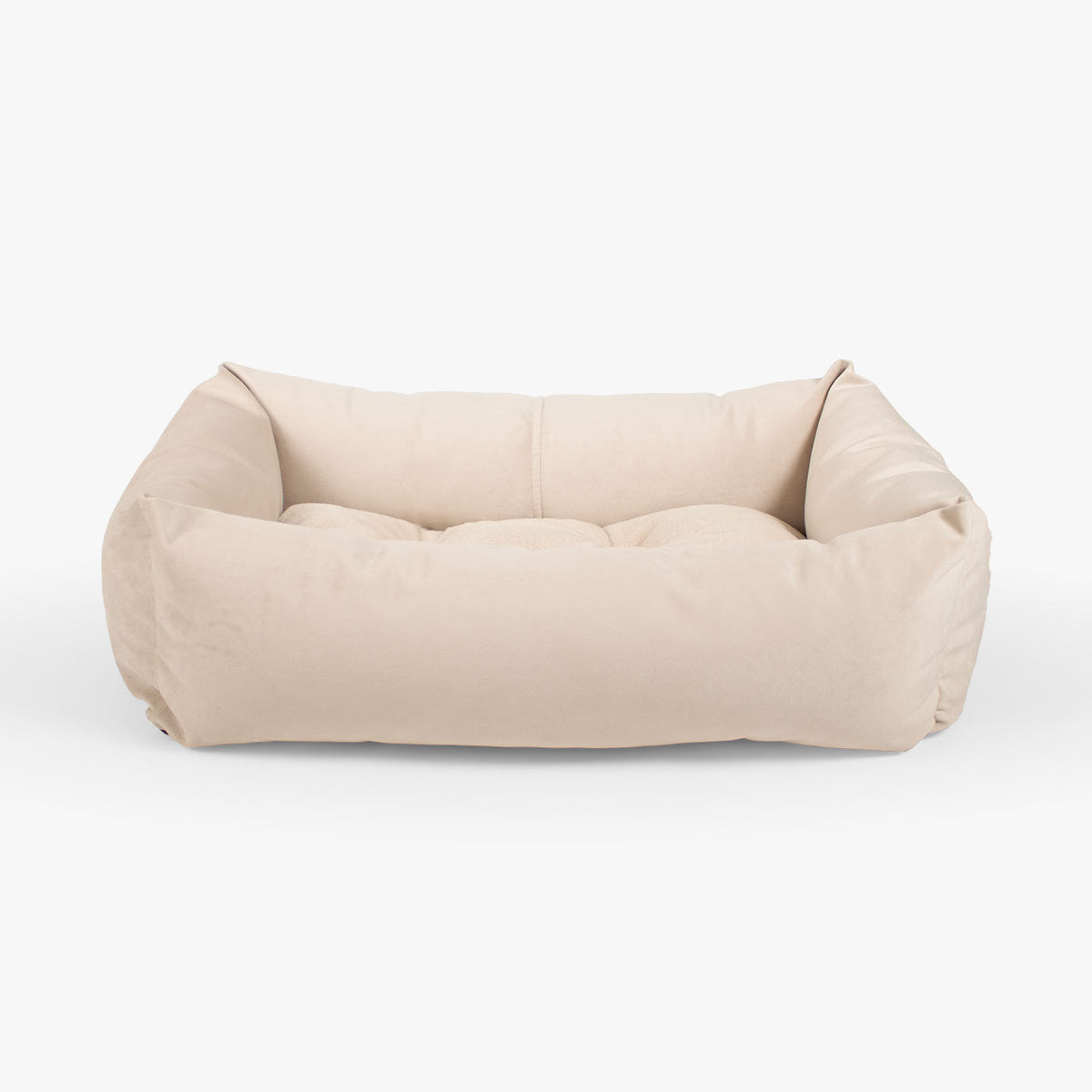 Cosy & Calming Puppy Crate Bed With Removable Covers In Oyster Velvet, view 6