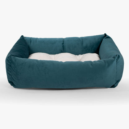 Cosy & Calming Puppy Crate Bed With Removable Covers In Marine Velvet, view 6