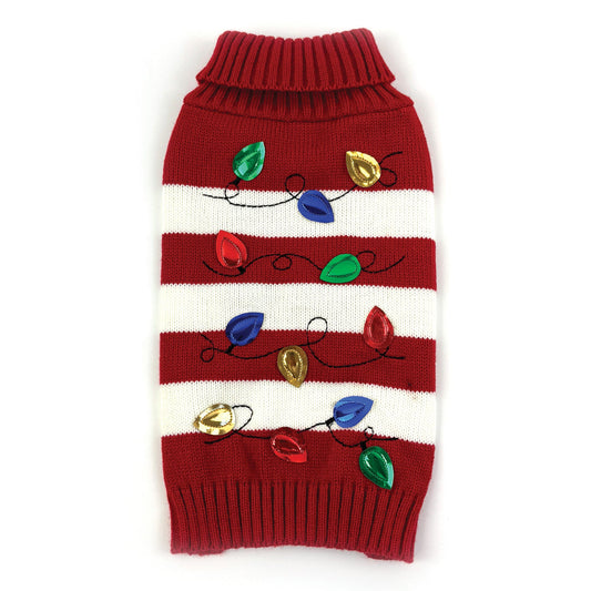 Happy Pet Christmas Lights Sweater
