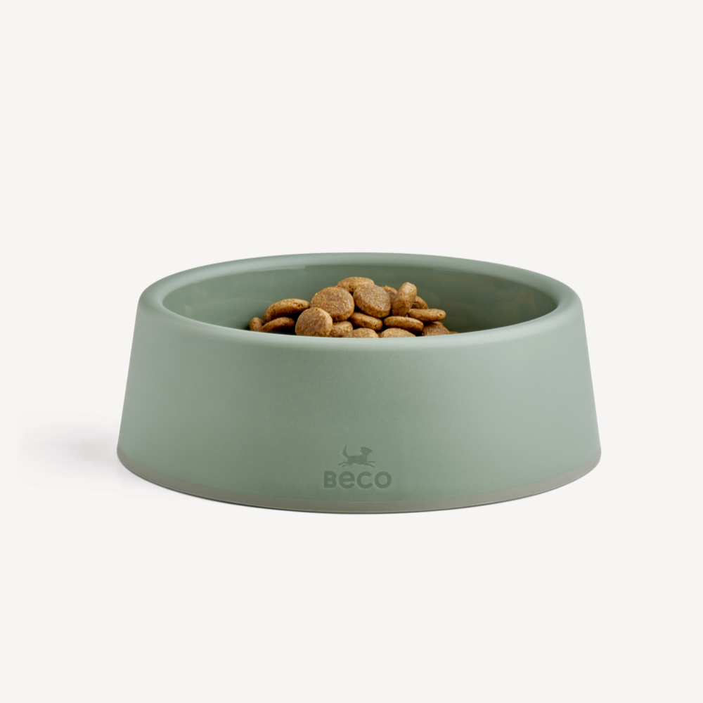 Beco Steady Cat Bowl Olive Green Small, view 2