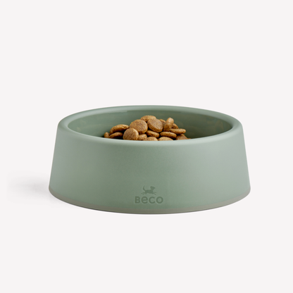 Beco Steady Cat Bowl Olive Green Small, view 2