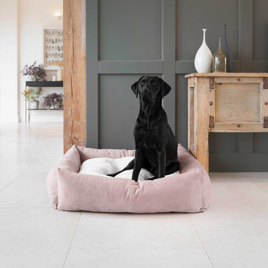Box Bed With Removable Covers In Blossom Velvet