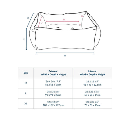 Box Bed With Removable Covers in Rhino Tough Granite Faux Leather, view 2