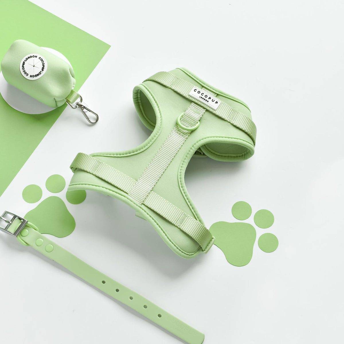 Cocopup London Matcha NAKD Adjustable Harness