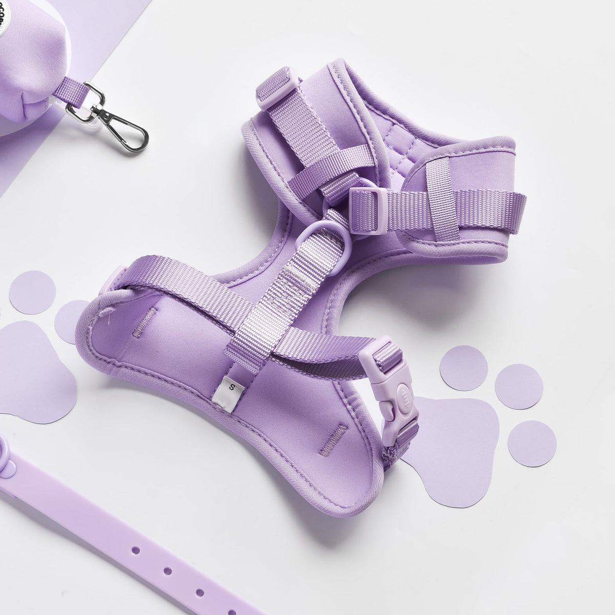 Cocopup London Parma Violets NAKD Adjustable Harness, view 3