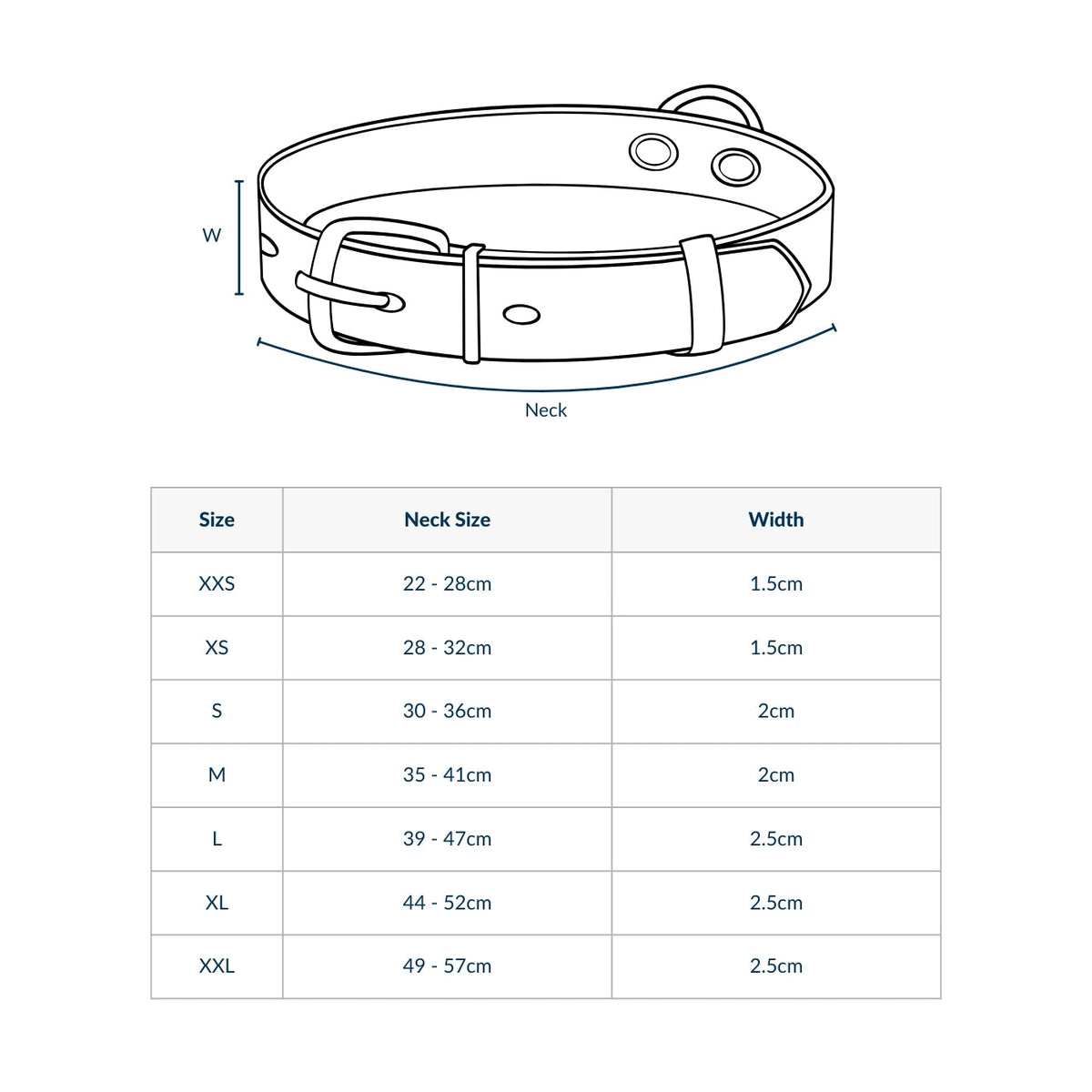 Essentials Twill Dog Collar in Slate, view 2