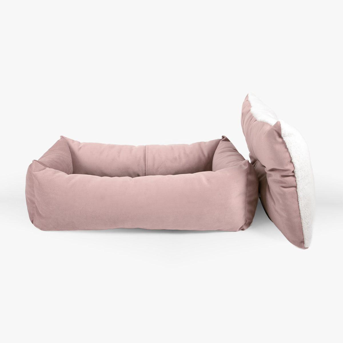 Cosy & Calming Puppy Crate Bed With Removable Covers In Blossom Velvet, view 7