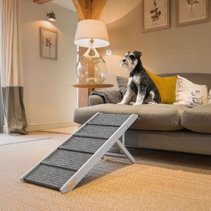 Grey Wooden Pet Ramp, view 2