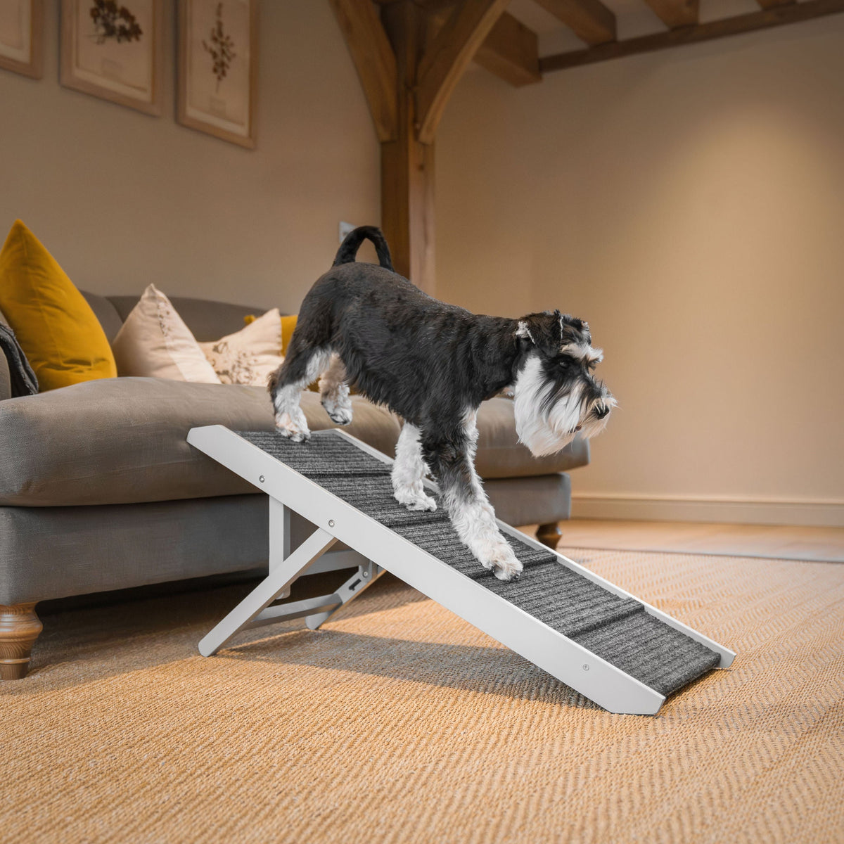 Grey Wooden Pet Ramp