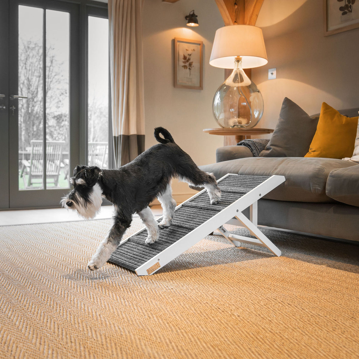 White Wooden Pet Ramp, view 2