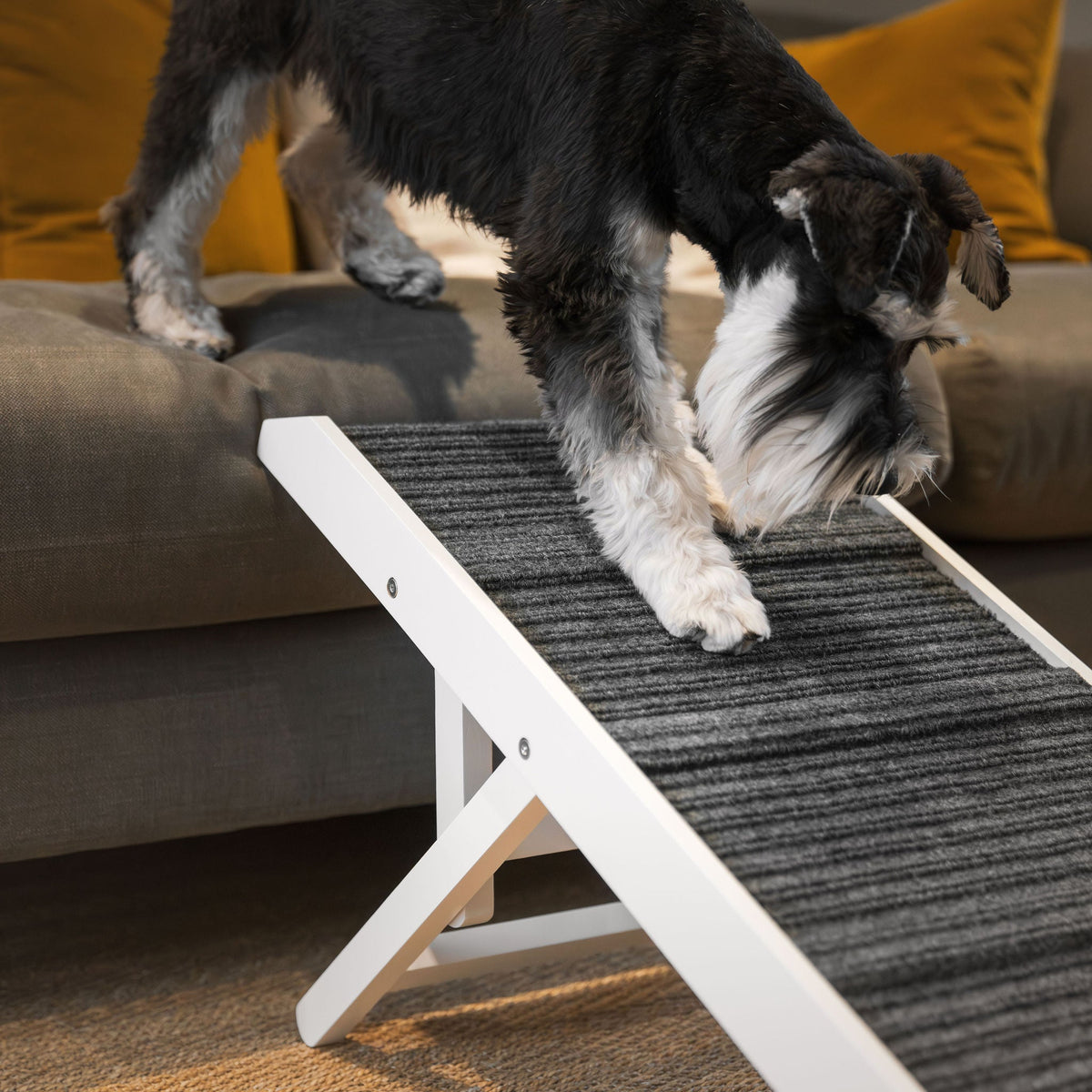 White Wooden Pet Ramp, view 3