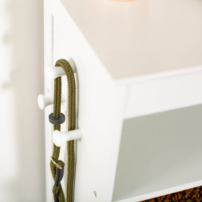 Wooden Pet Feeding Station in White, view 9