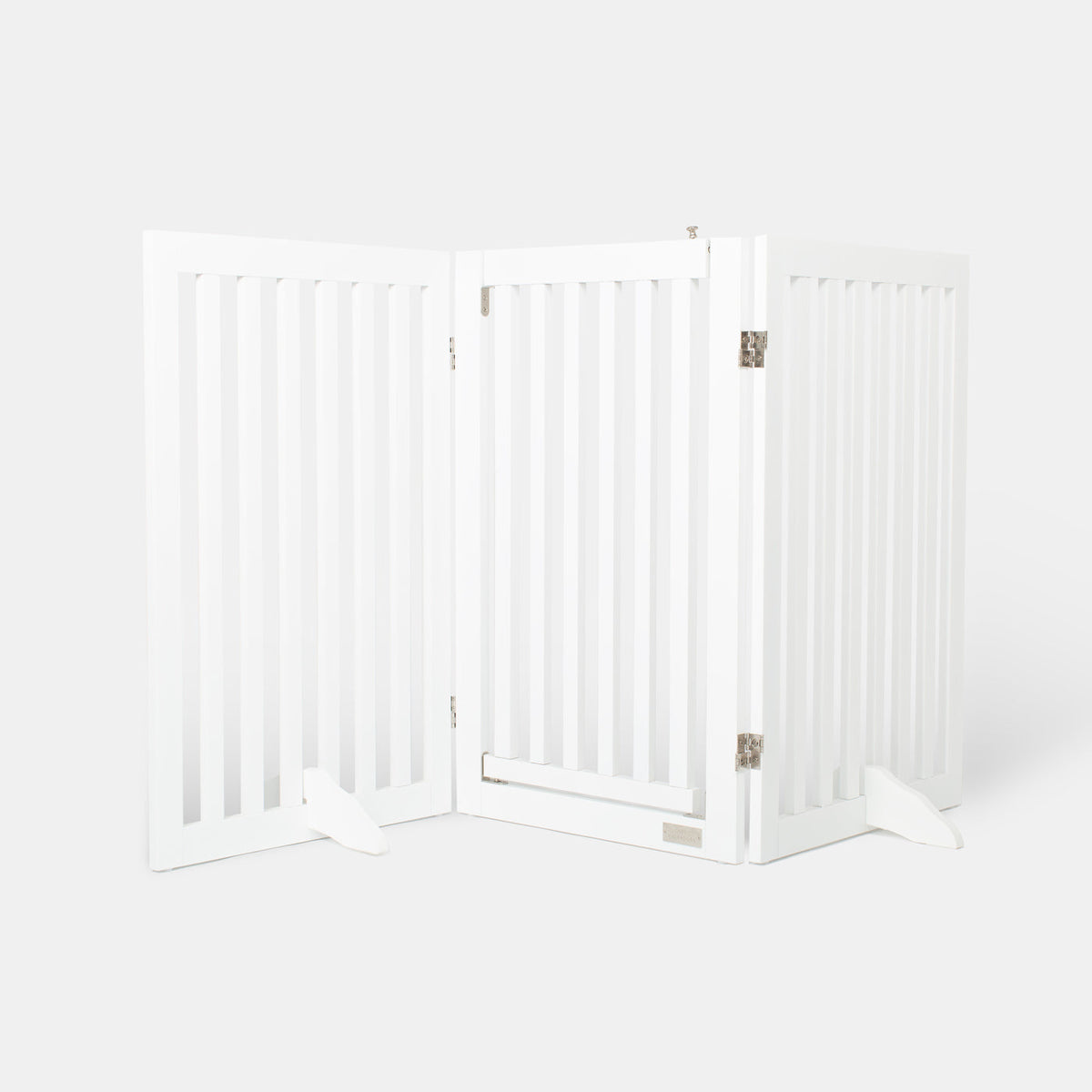 Medium White Wooden Dog Gate, view 8