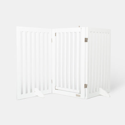 Medium White Wooden Dog Gate, view 8