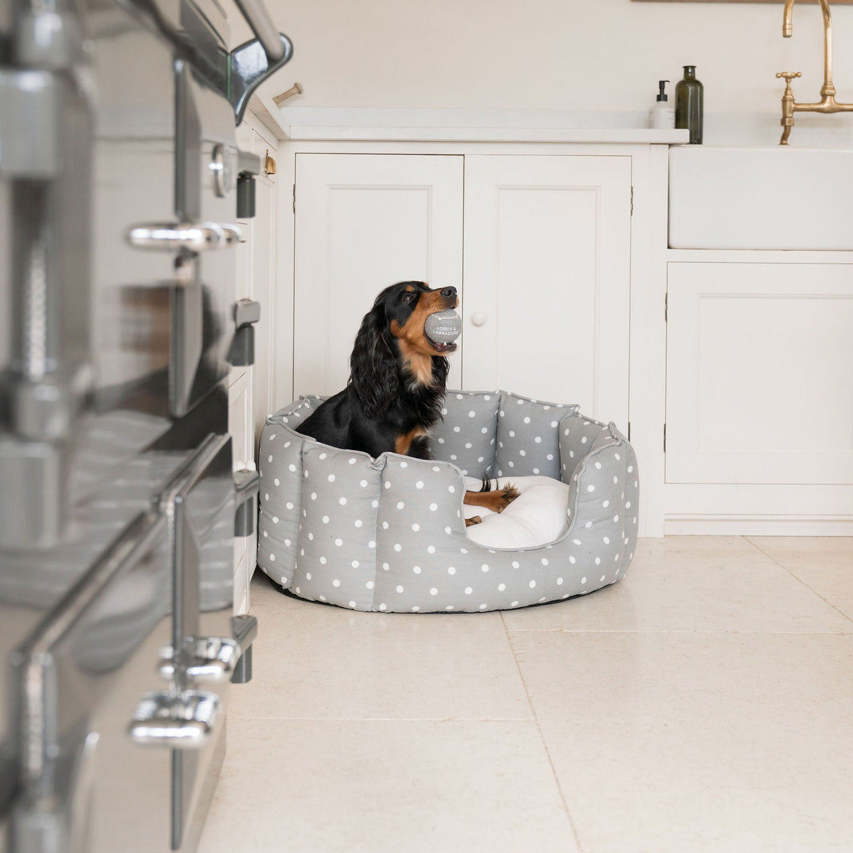 High Wall Bed With Removable Covers in Grey Spot, view 5
