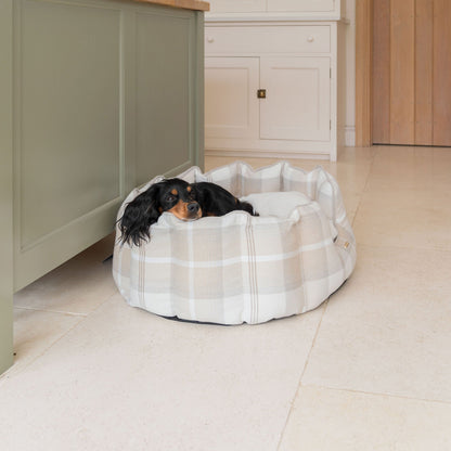 High Wall Bed With Removable Covers in Balmoral Natural Tweed