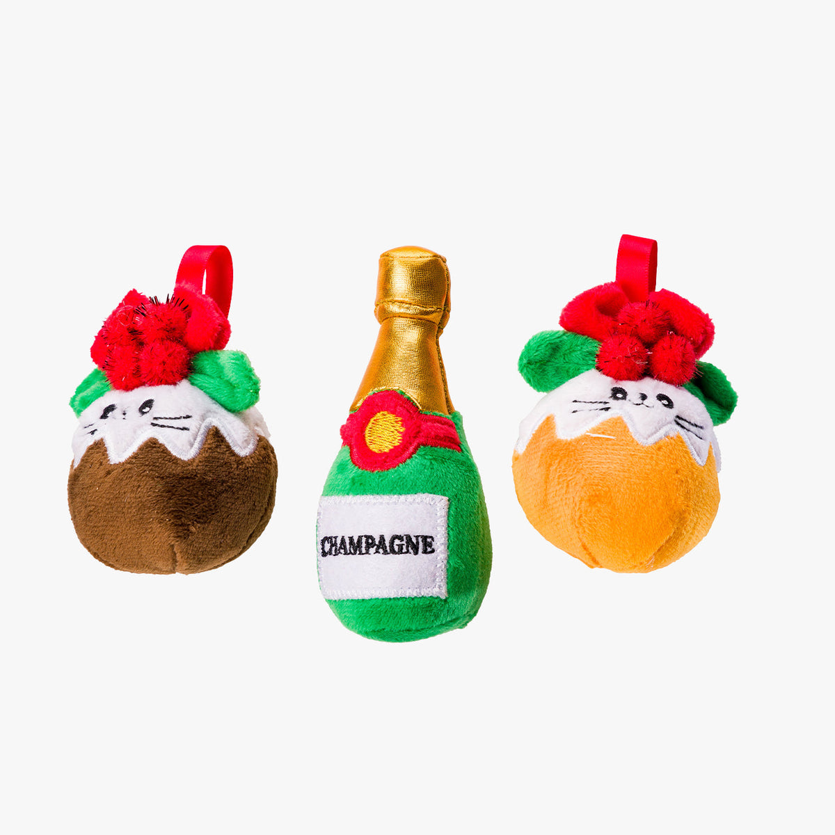 House Of Paws Christmas Cake & Fizz 3 Pack Cat Toys, view 2