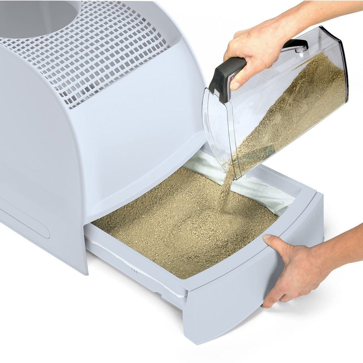 IMAC Frida Top Entry Litter Box Blue, view 4