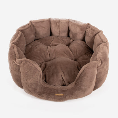 High Wall Bed With Removable Covers in Calming Anti-Anxiety Fawn Faux Fur, view 7