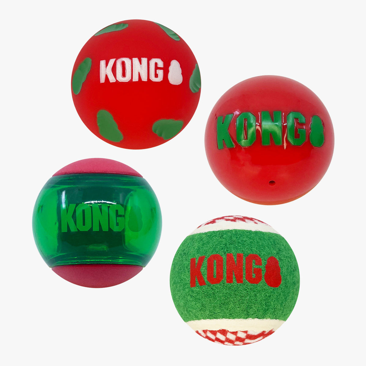 KONG Holiday Occasions Balls 4 Pack, view 3