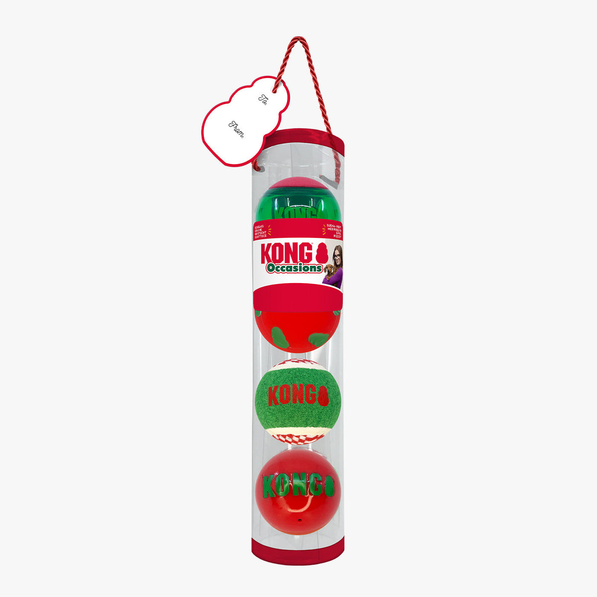 KONG Holiday Occasions Balls 4 Pack, view 2