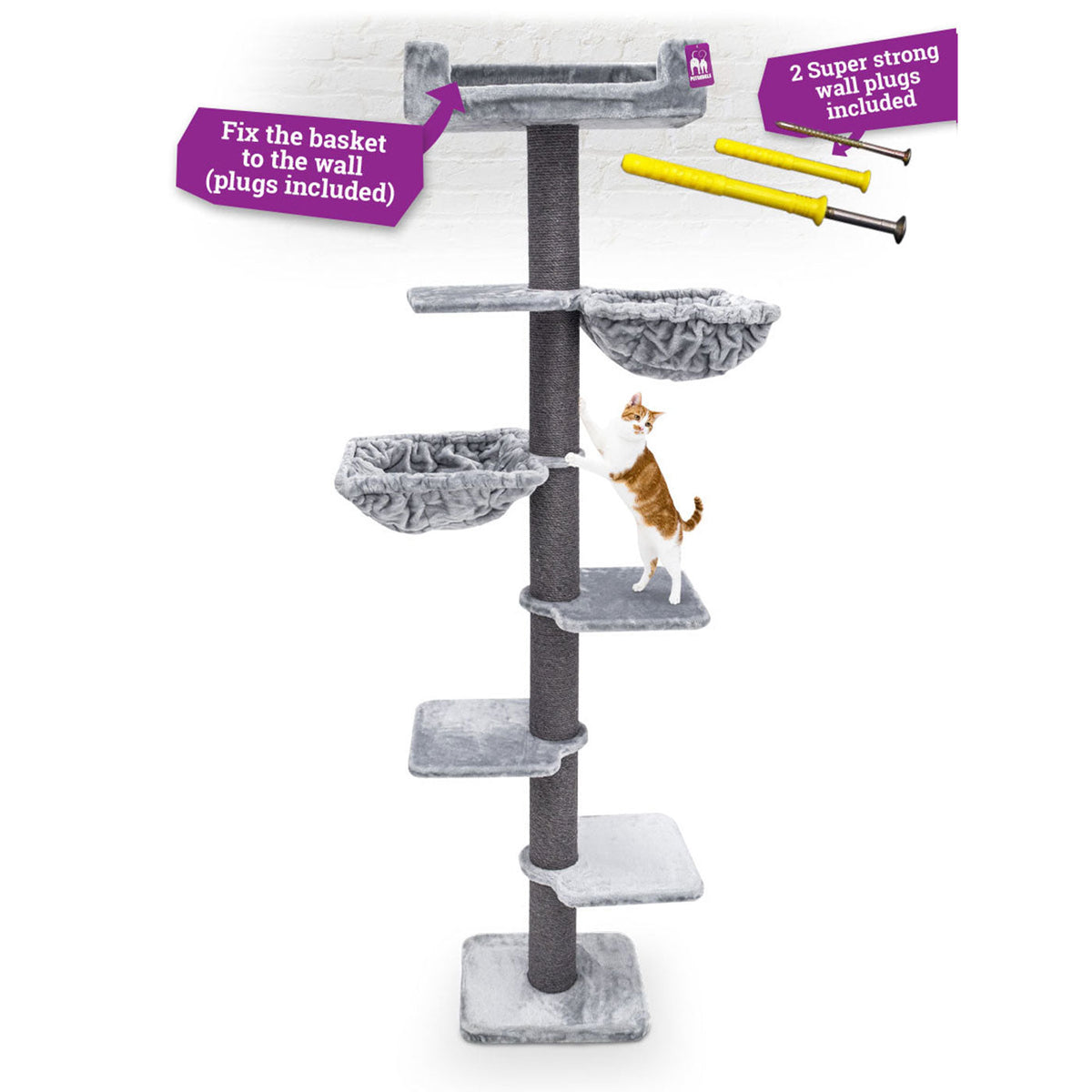 Kings & Queens Alexis 224cm Cat Tree, view 2