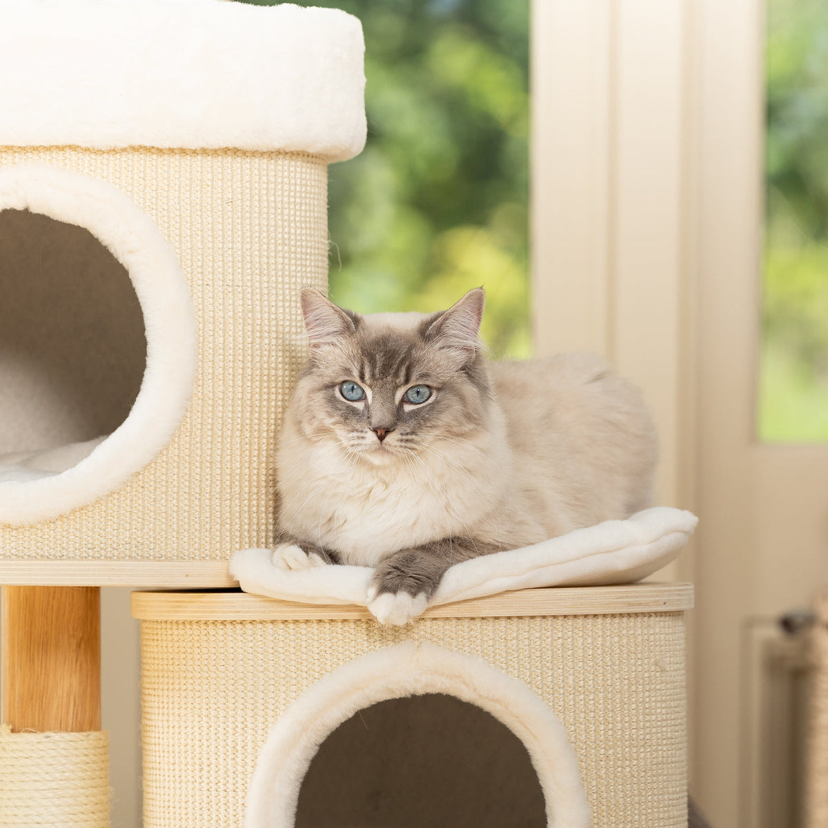 Helsinki Hide & Sleep Cat Tree, view 9