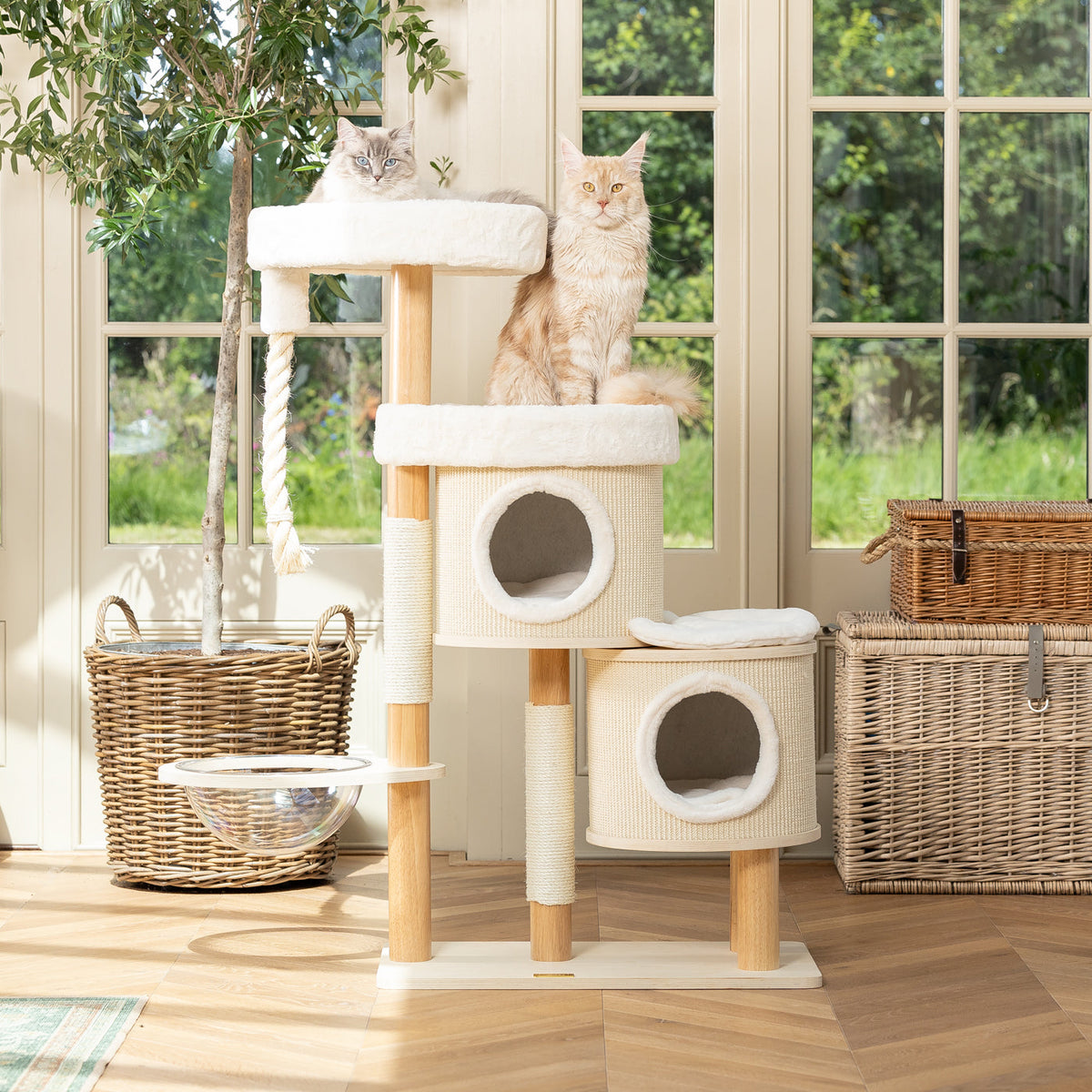 Helsinki Hide & Sleep Cat Tree, view 4