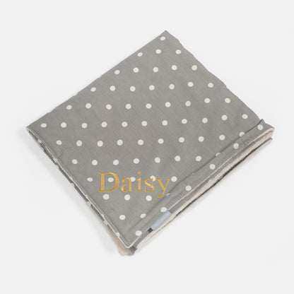 Cat & Kitten Blanket in Grey Spot, view 4