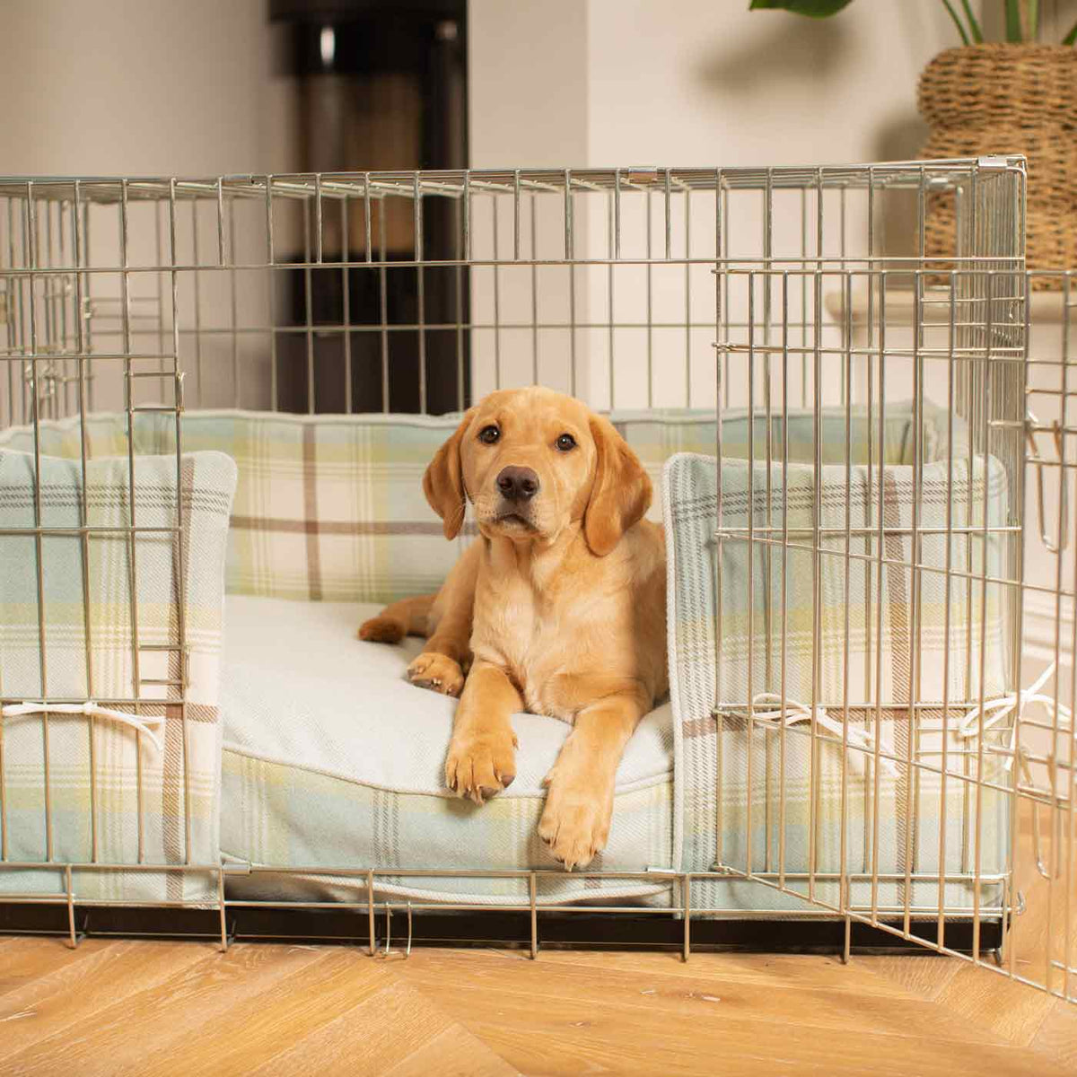 Dog Crate Bumper in Balmoral Duck Egg, view 6