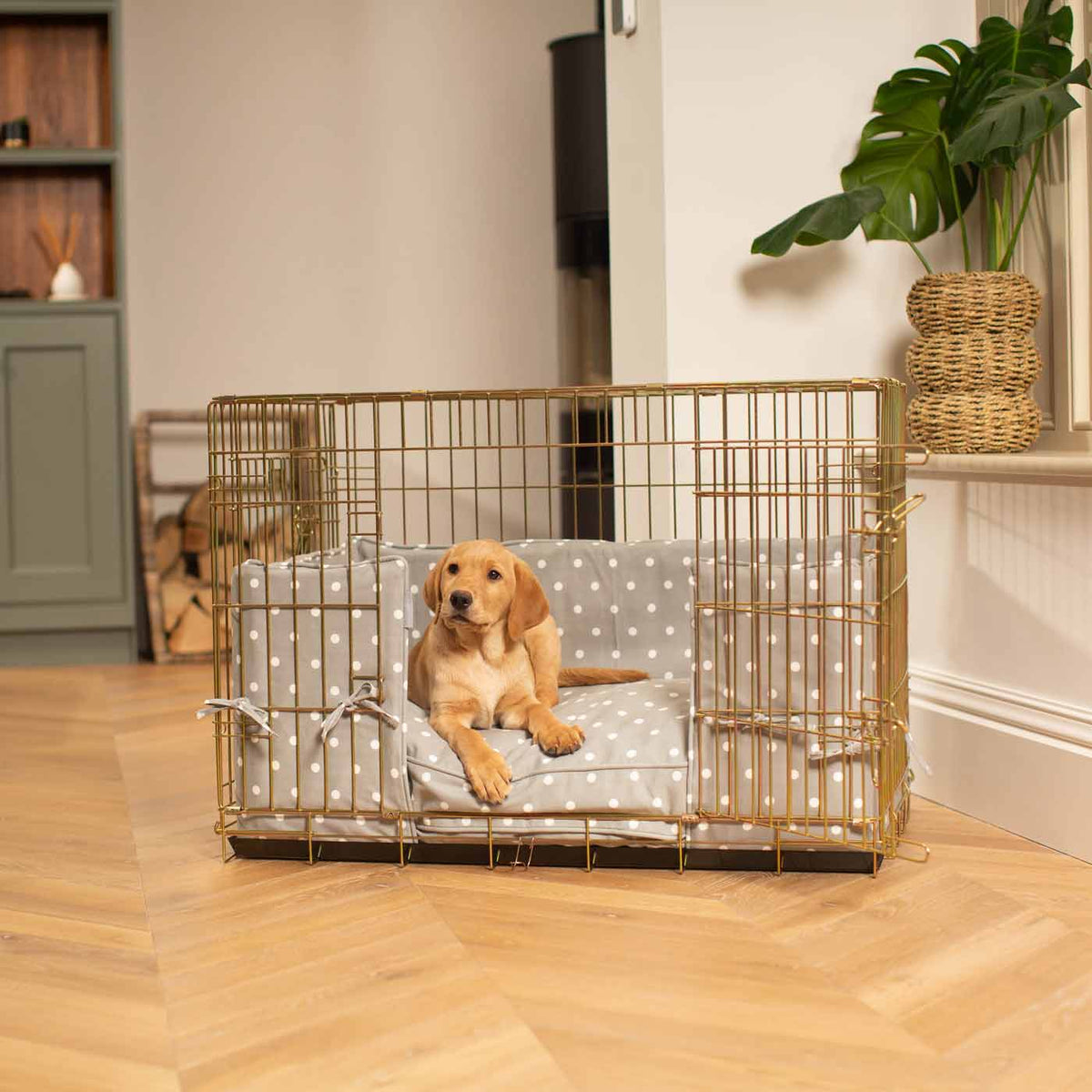 Dog Crate Bumper in Grey Spot, view 6