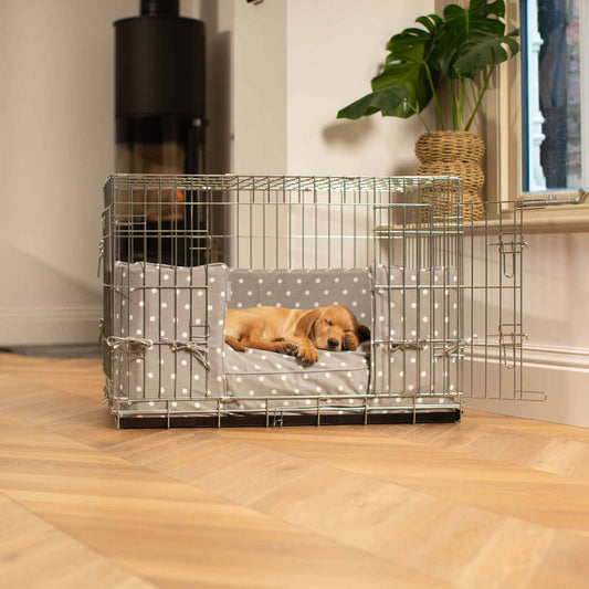 Dog Crate Bumper in Grey Spot