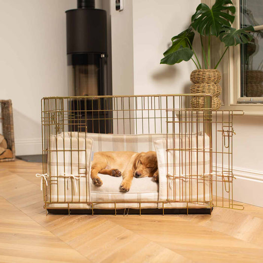Dog Crate Bumper in Balmoral Natural Tweed