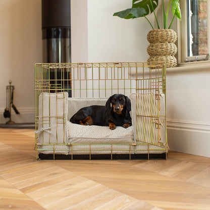 Dog Crate Set in Regency Stripe, view 8