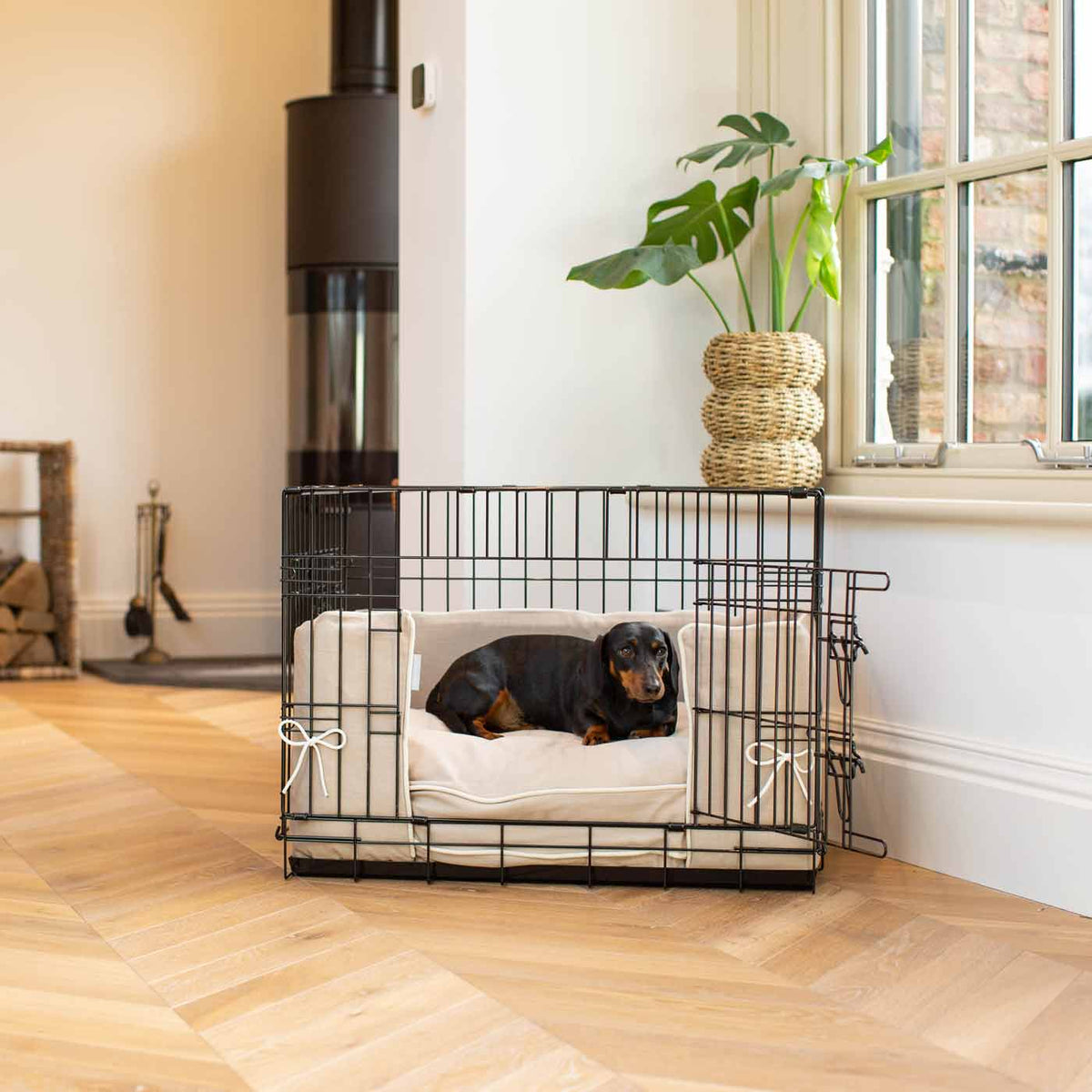 Dog Crate Bumper in Savanna Oatmeal, view 5