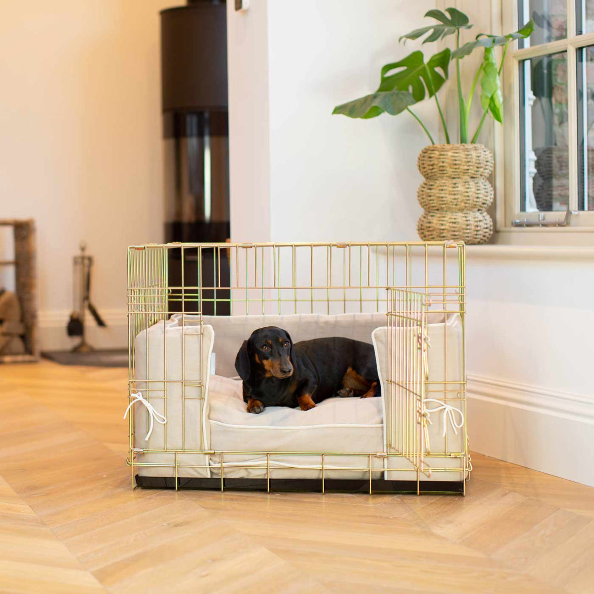 Dog Crate Bumper in Savanna Oatmeal, view 6