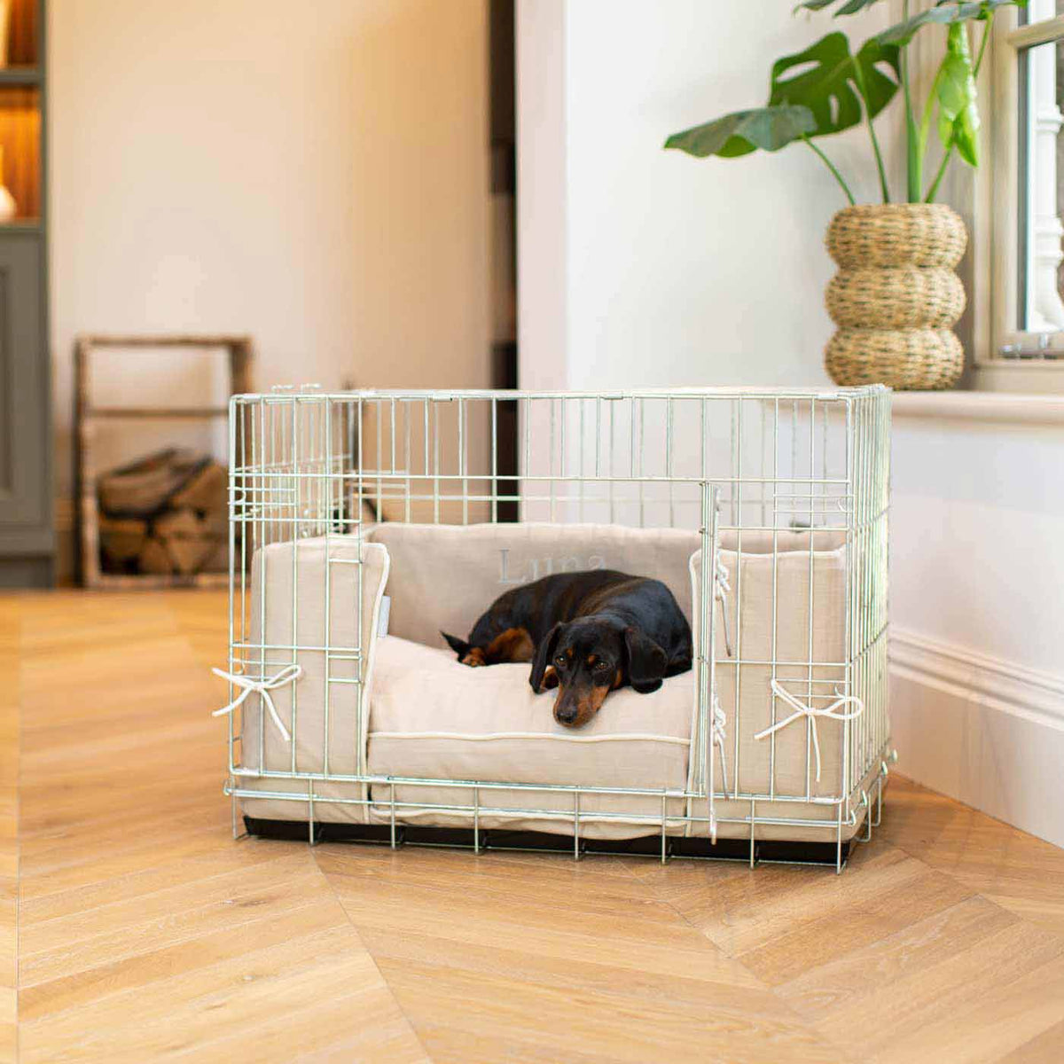 Dog Crate Bumper in Savanna Oatmeal, view 7