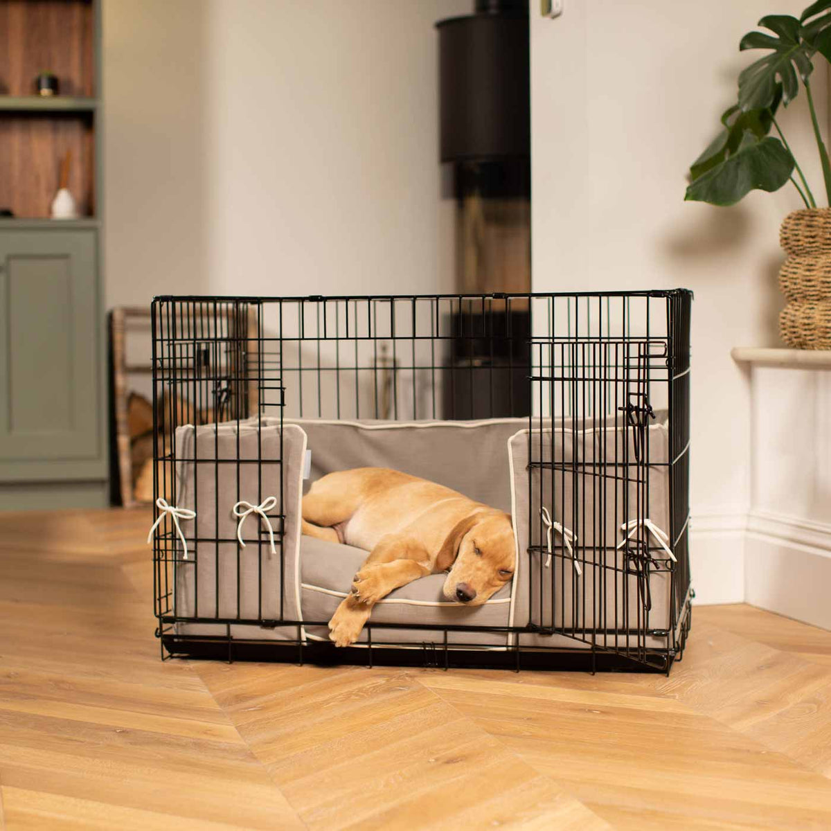 Dog Crate Bumper in Savanna Stone, view 5