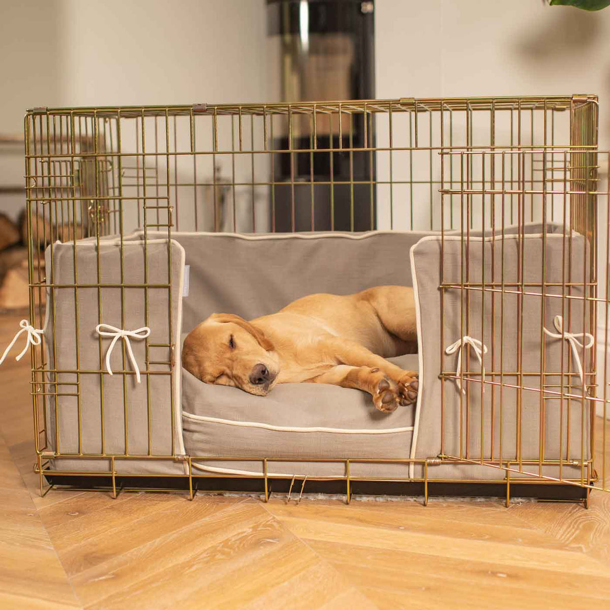 Dog Crate Bumper in Savanna Stone, view 3