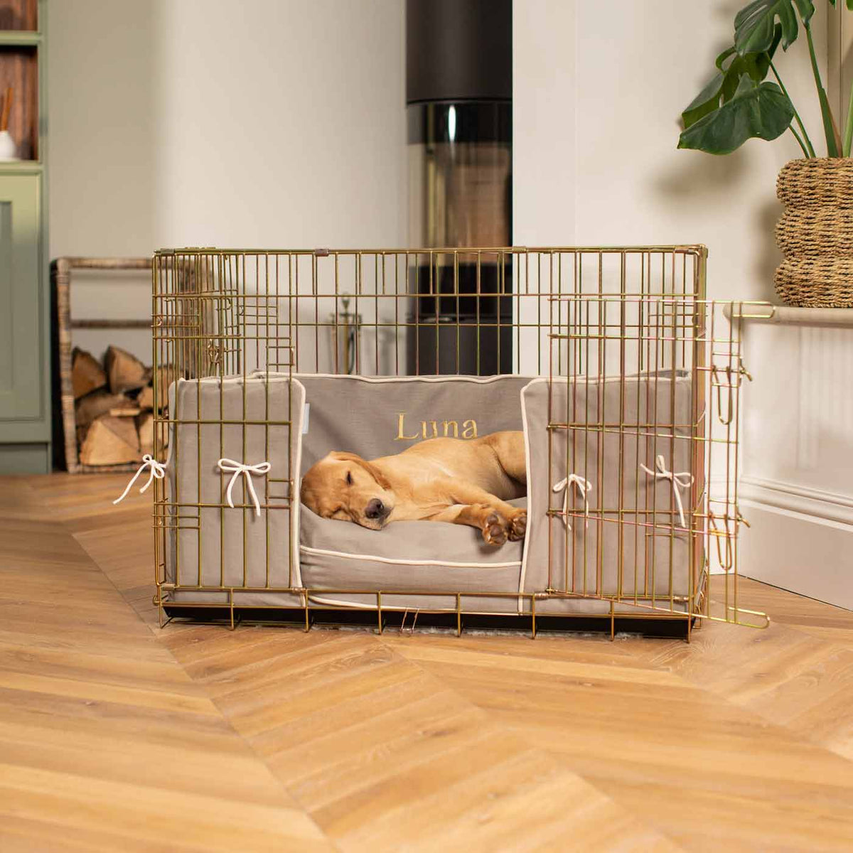 Dog Crate Bumper in Savanna Stone, view 8